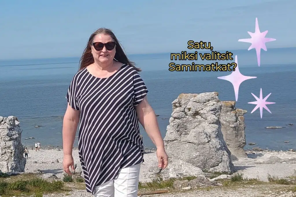 Miksi valitsit Samimatkat, kuvassa Satu Kräkin