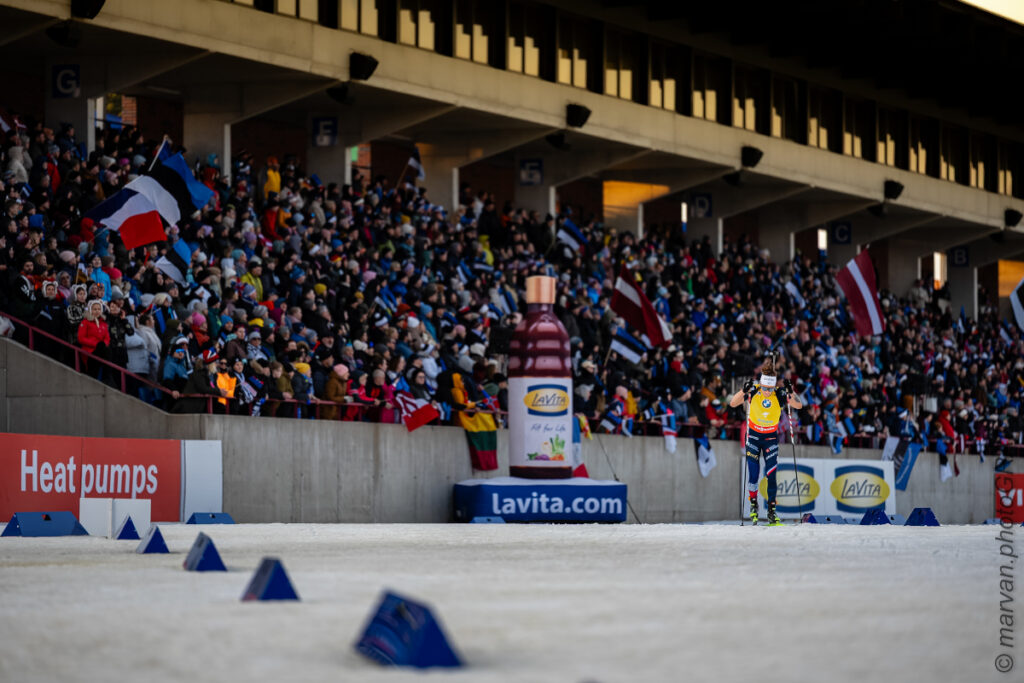 Samimatkat valmismatkat kisamatka ampumahiihdon MM-kisoihin Otepäähän, kuva Otepään stadionilta.