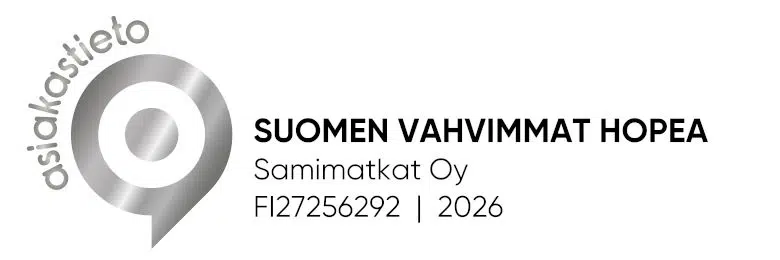 Samimatkat Oy Suomen Vahvimmat hopea -merkki