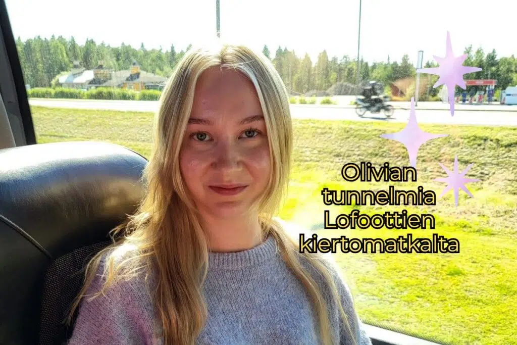 Samimatkat-valmismatkat-bussimatkat. Miksi valitsisit Samimatkat? Kuvassa Olivia